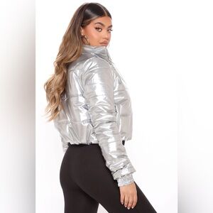 Keep up with me silver puffer / sold out!